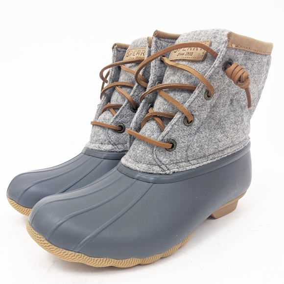 sperry emboss wool duck boots